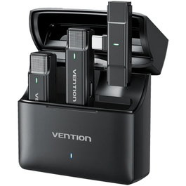 Vention NCAB0 Micrófono inalámbrico con clip USB tipo C - 2 unidades con receptor